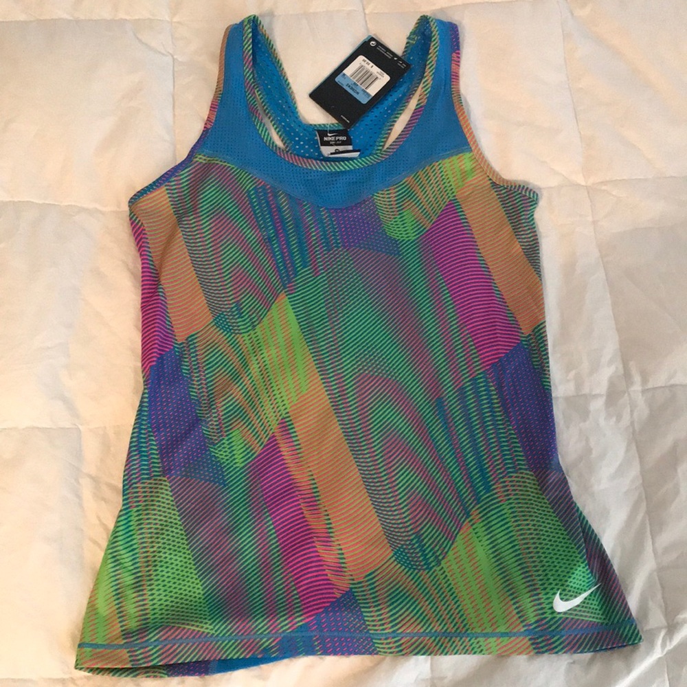 NWT Nike Pri dri-fit multicolor tank- size medium